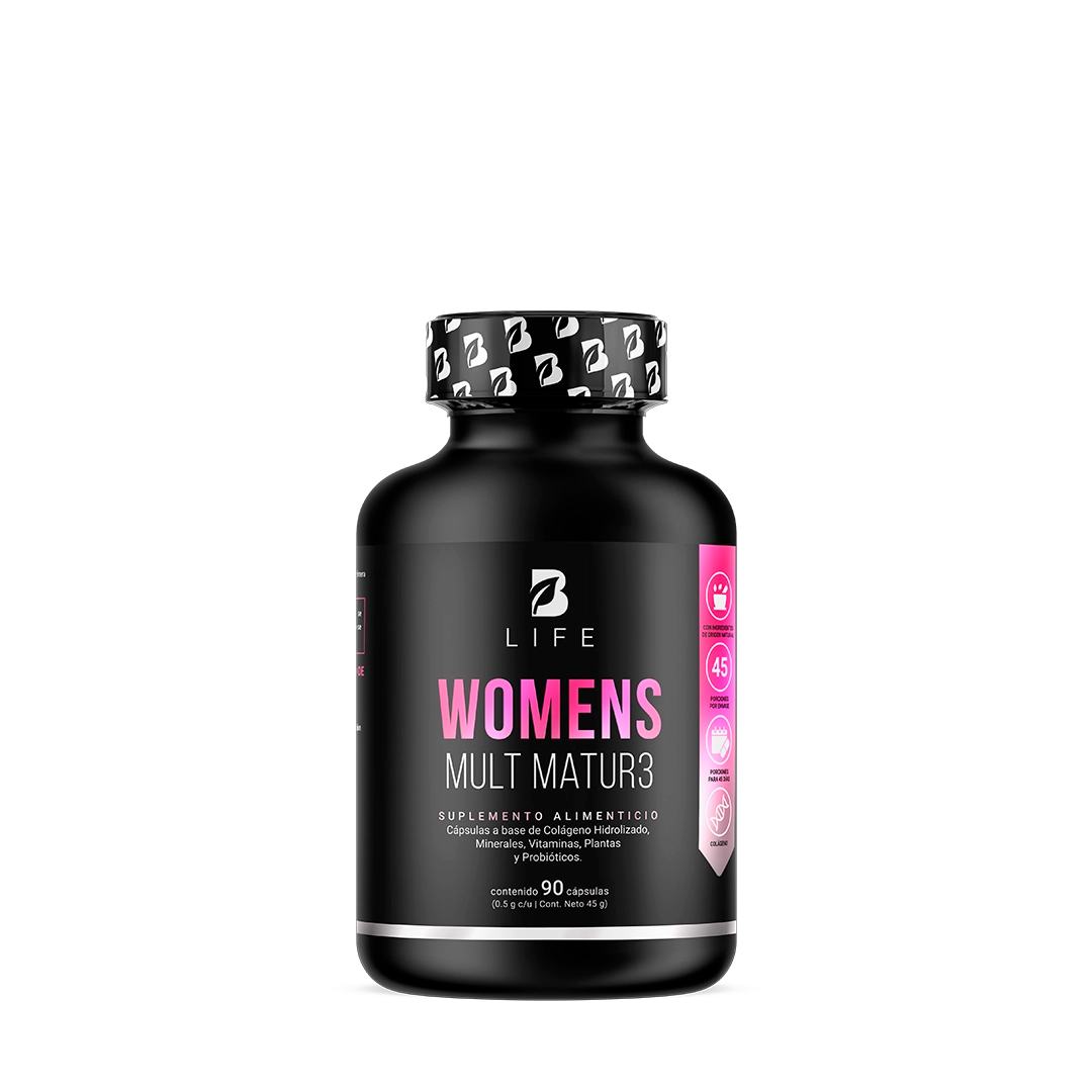Multivitamínico para Mujer de Más de 40 Años | Con Colágeno, Maca, Inositol y Probióticos |  1000 mg por porción