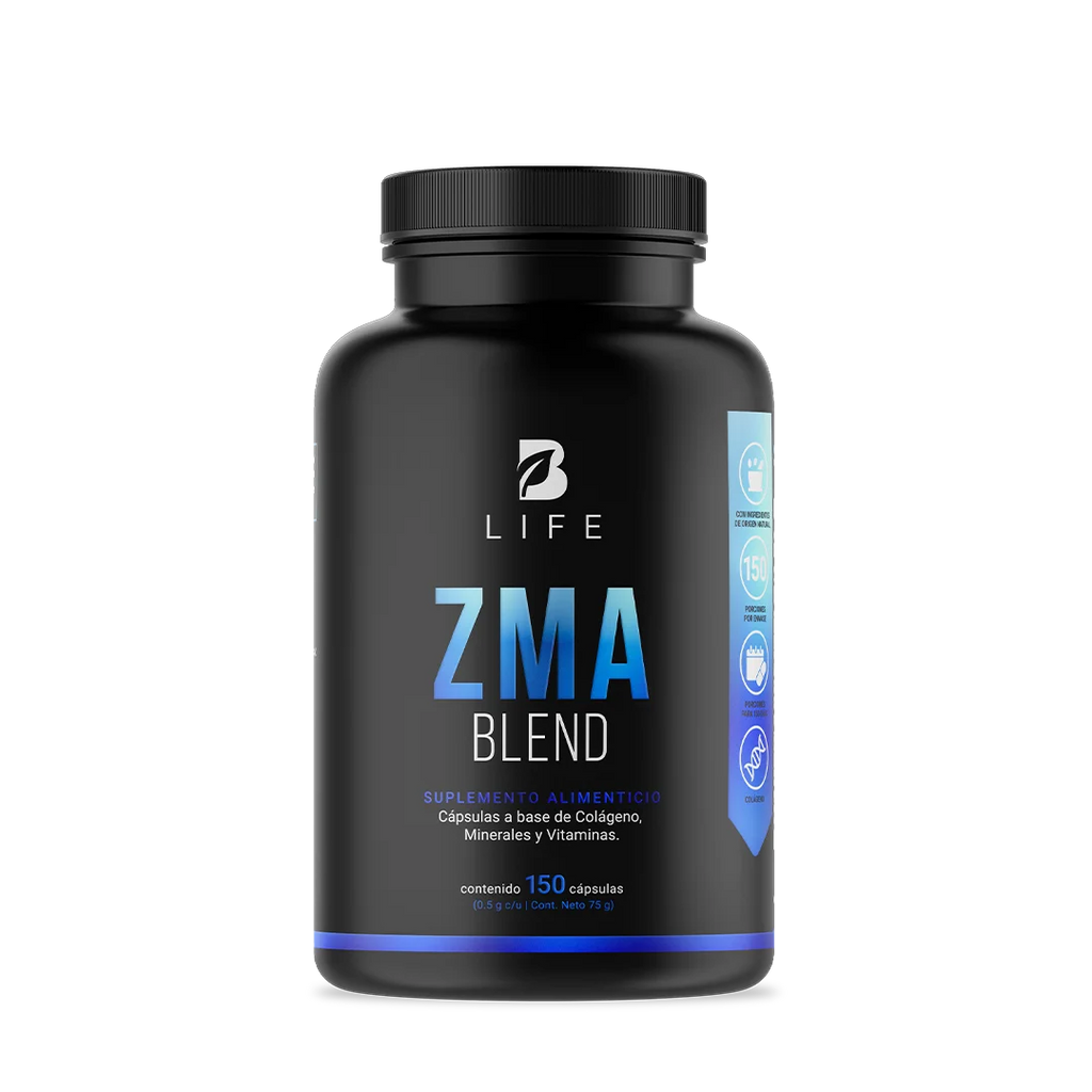 Mezcla de Zinc | con Magnesio, Vitamina C, Colágeno Hidrolizado, Vitamina B6 y Calcio | 150 cápsulas 