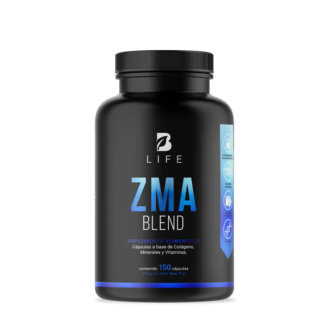 Mezcla de Zinc | con Magnesio, Vitamina C, Colágeno Hidrolizado, Vitamina B6 y Calcio | 150 cápsulas 